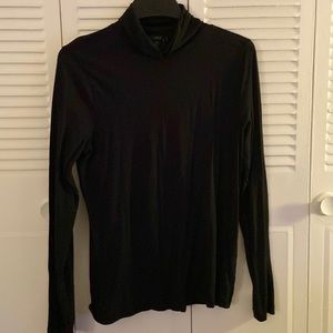 J. Crew Tissue Turtleneck in Black, size XL